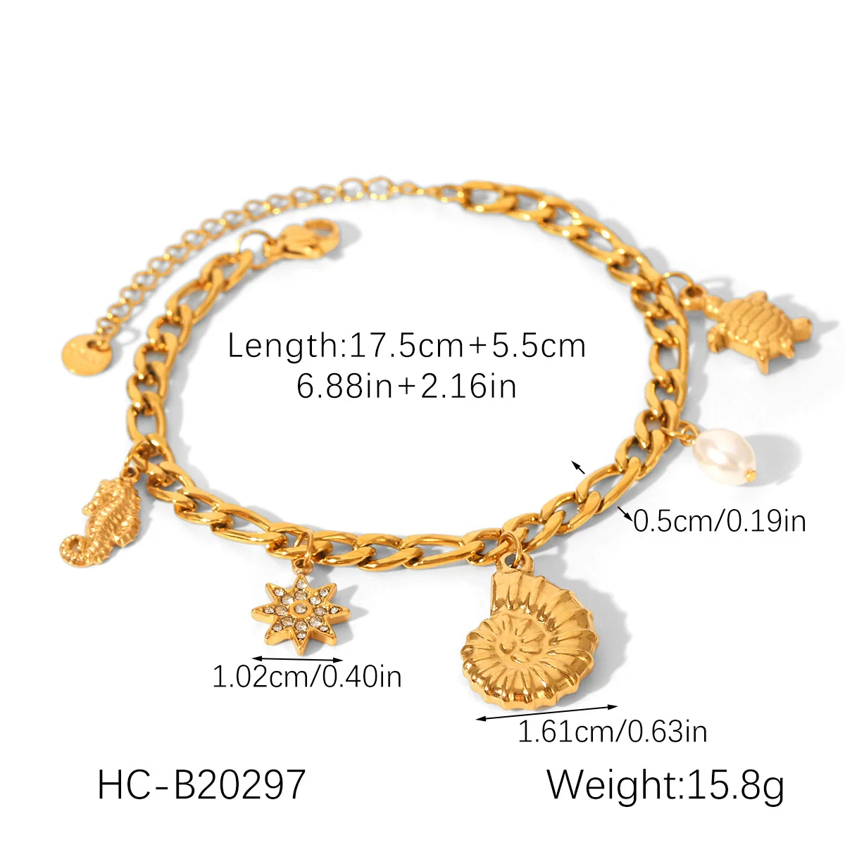 Wholesale Hand Jewelry Stainless Steel Electroplated Bracelet For Women With Heart Star Geometric Animal Zodiac Patterns - Image 10