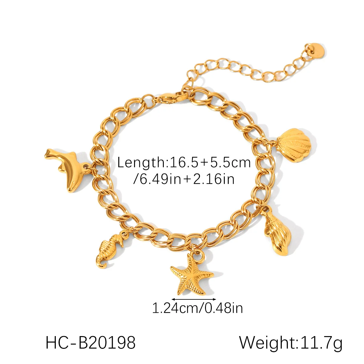Wholesale Hand Jewelry Stainless Steel Electroplated Bracelet For Women With Heart Star Geometric Animal Zodiac Patterns - Image 18