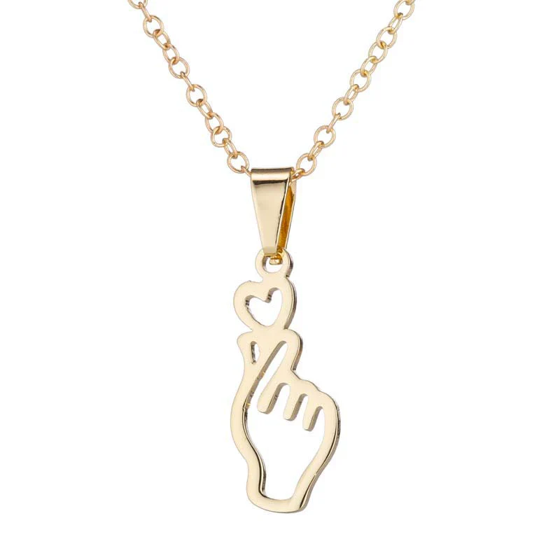 Wholesale Handheld Love Stainless Steel Jewelry Threepiece Set With Heart Pattern And Electroplating Treatment - Image 5