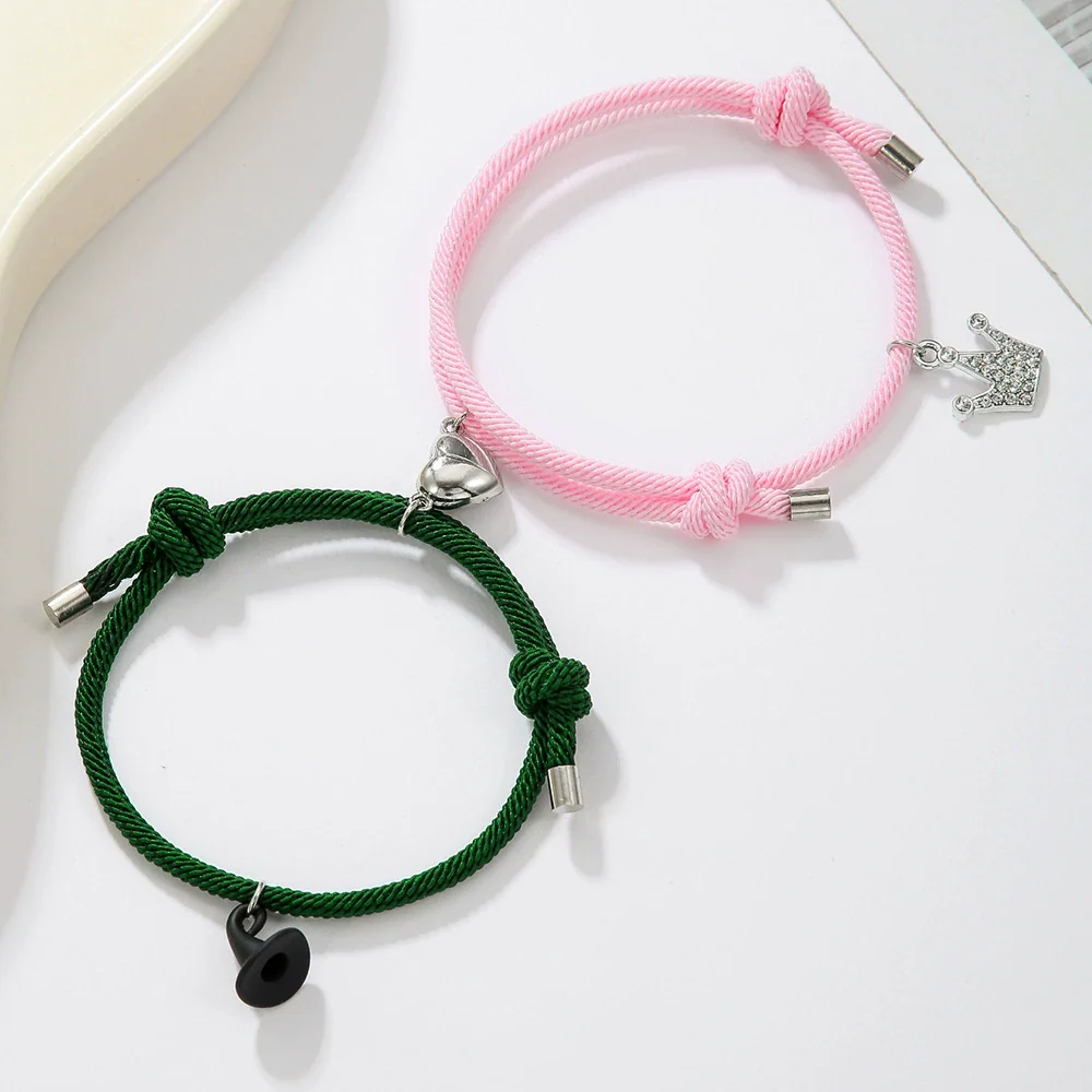 Wholesale Handmade Beaded Alloy Wicked Bracelet With Geometric Design And Witch Hat Princess Magic Wand Pendant - Image 8