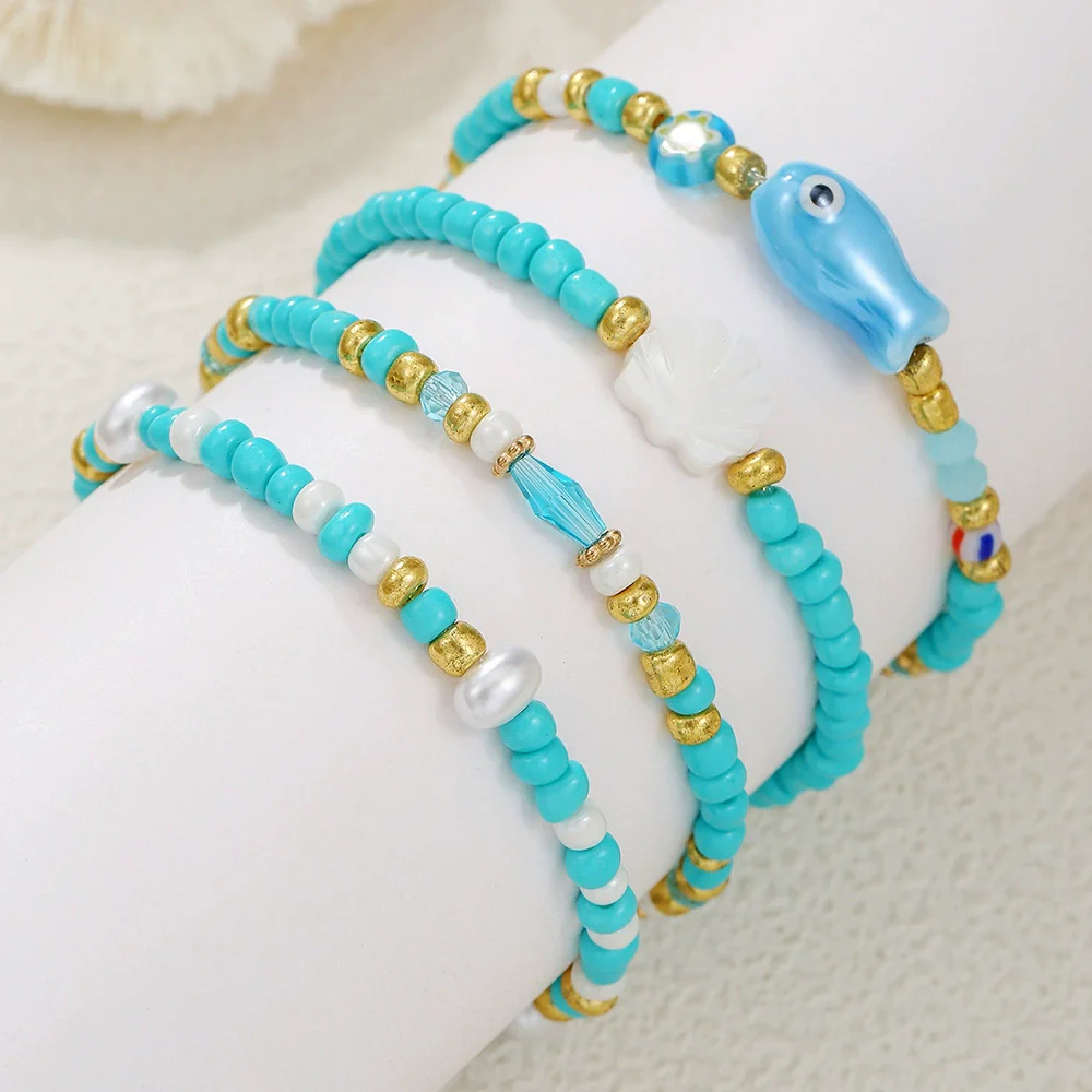 Wholesale Handmade Ceramic Rice Bead Bracelet With Animal And Zodiac Pattern Unisex Style - Image 3