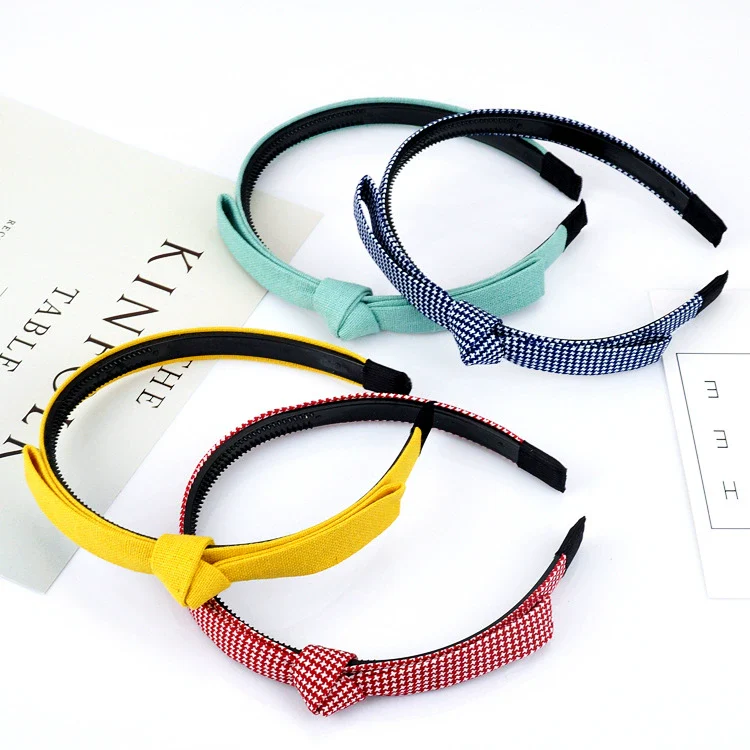 Wholesale Handmade Cloth Knotted Bow Headband For Women Hair Accessories
