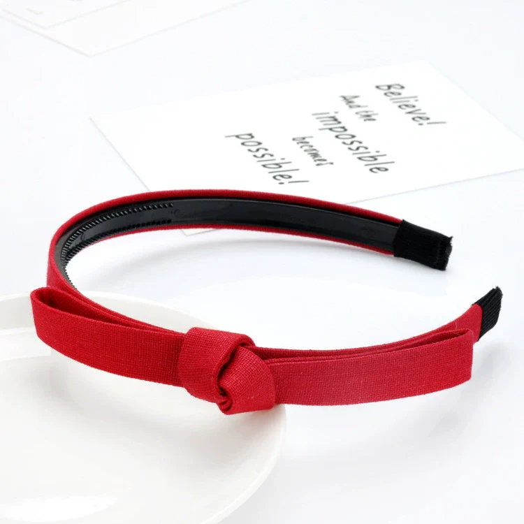 Wholesale Handmade Cloth Knotted Bow Headband For Women Hair Accessories - Image 7