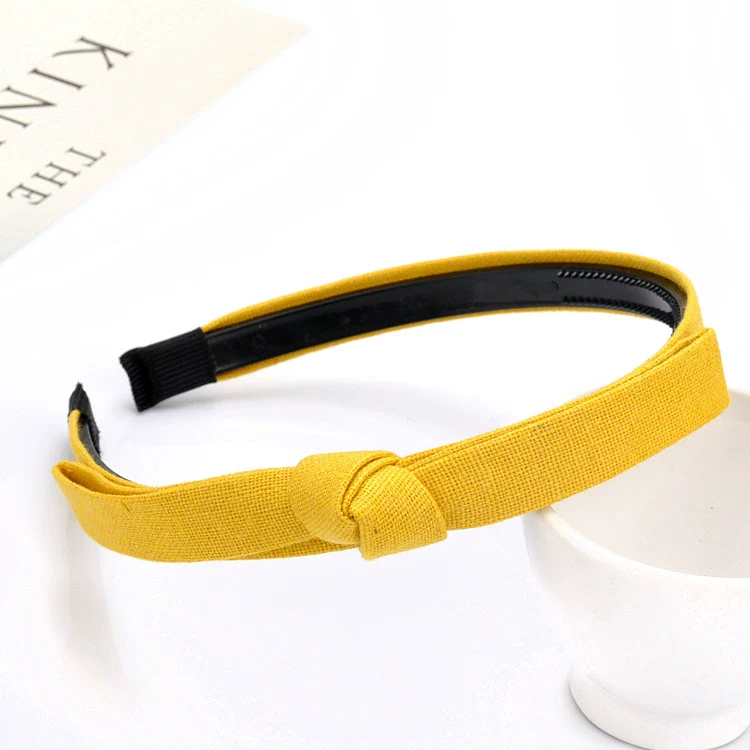 Wholesale Handmade Cloth Knotted Bow Headband For Women Hair Accessories - Image 8