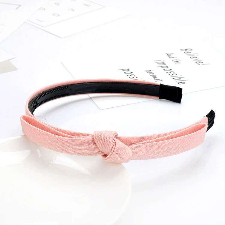 Wholesale Handmade Cloth Knotted Bow Headband For Women Hair Accessories - Image 9