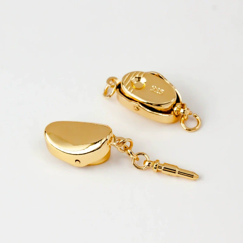 Wholesale Handmade Copper Accessories Electroplated 18K Gold Buckle For Pearl Bracelet And Necklace Connection - Image 4