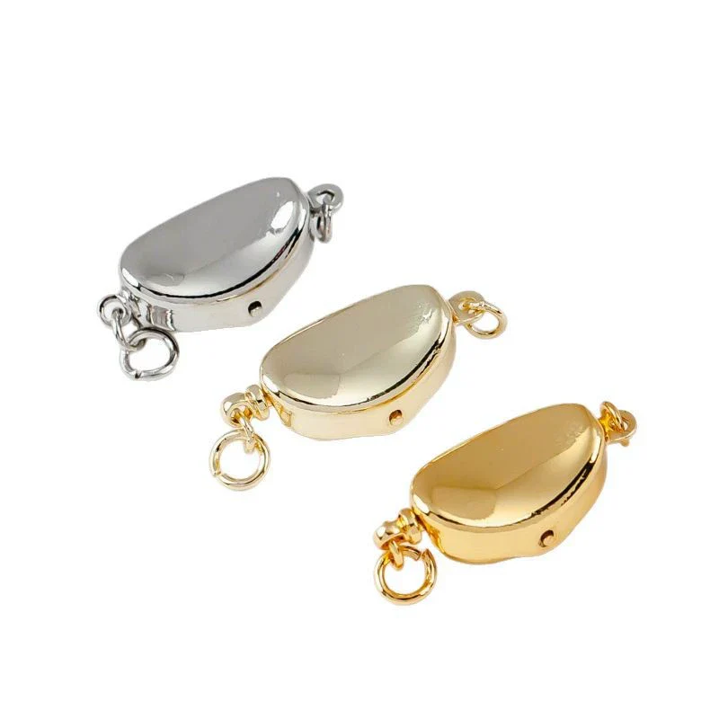 Wholesale Handmade Copper Accessories Electroplated 18K Gold Buckle For Pearl Bracelet And Necklace Connection - Image 5