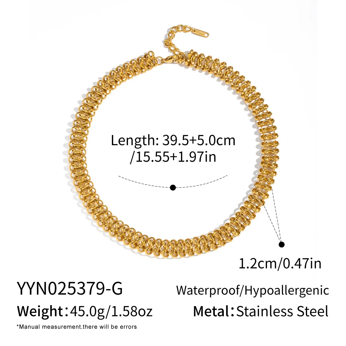 Wholesale Handmade Electroplated Stainless Steel Spring Pattern Jewelry Necklace And Bracelet Set For Women - Image 8