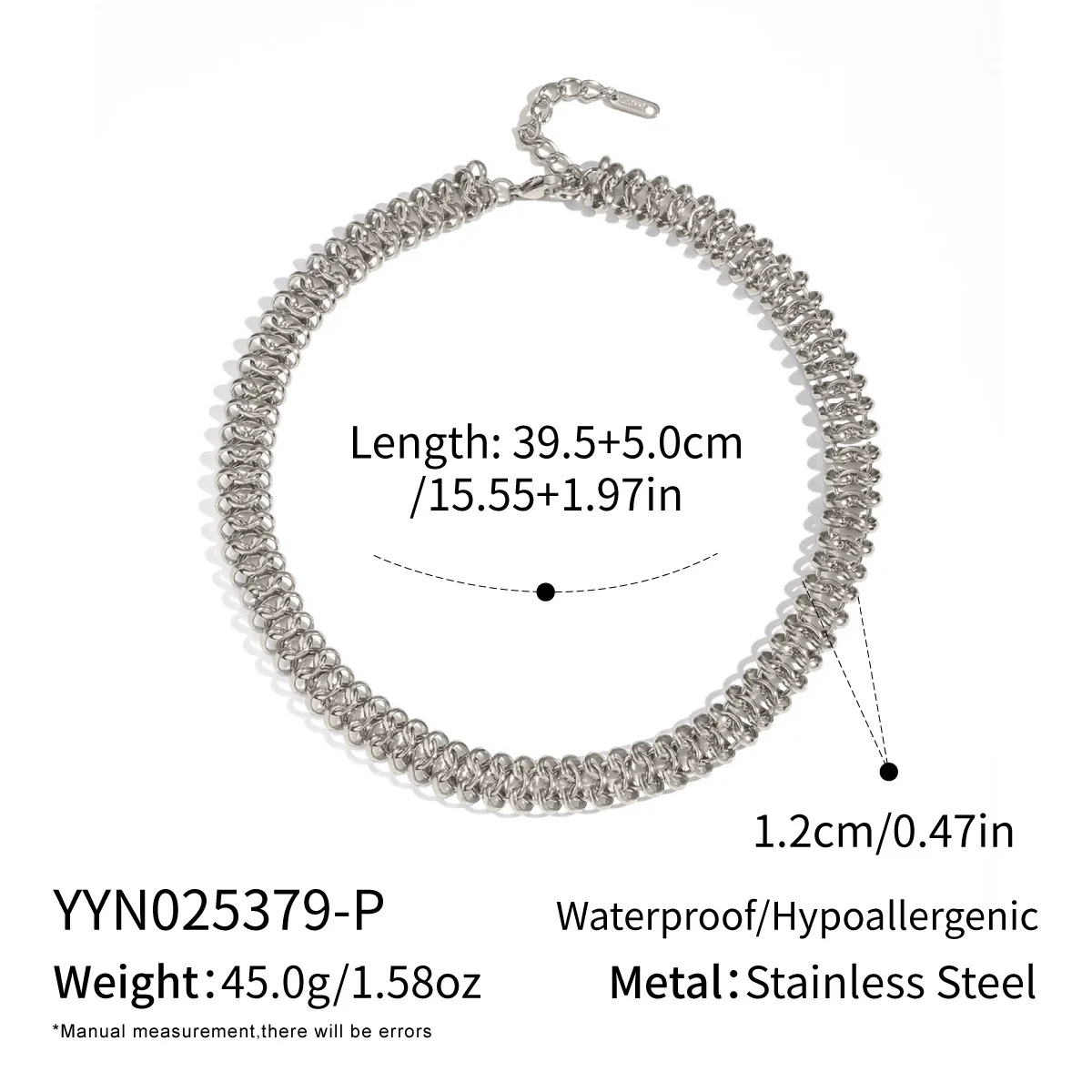 Wholesale Handmade Electroplated Stainless Steel Spring Pattern Jewelry Necklace And Bracelet Set For Women - Image 9