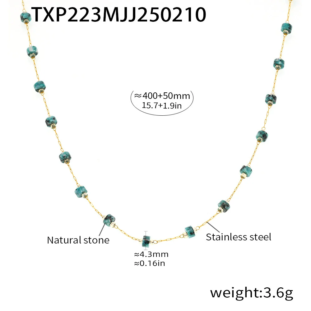 Wholesale Handmade Electroplated Titanium Steel Ferris Wheel Chain Necklace And Bracelet Jewelry For Unisex - Image 7