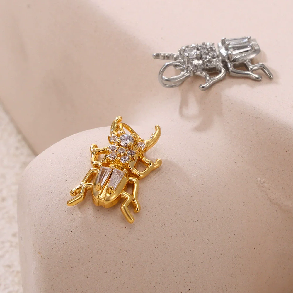 Wholesale Handmade Geometric Fivepointed Star And Ferris Wheel Pendant Necklace For Women Titanium Steel 18K Gold Plated - Image 3