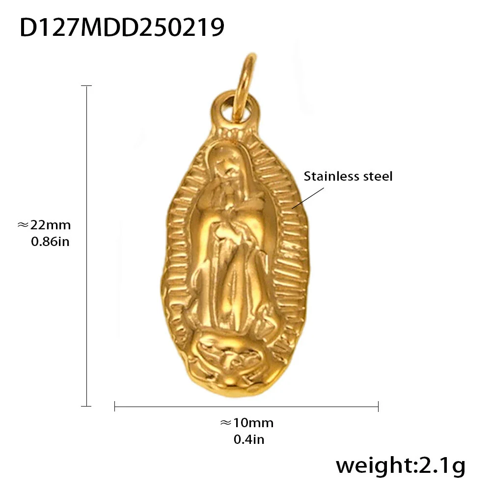 Wholesale Handmade Geometric Fivepointed Star And Ferris Wheel Pendant Necklace For Women Titanium Steel 18K Gold Plated - Image 32