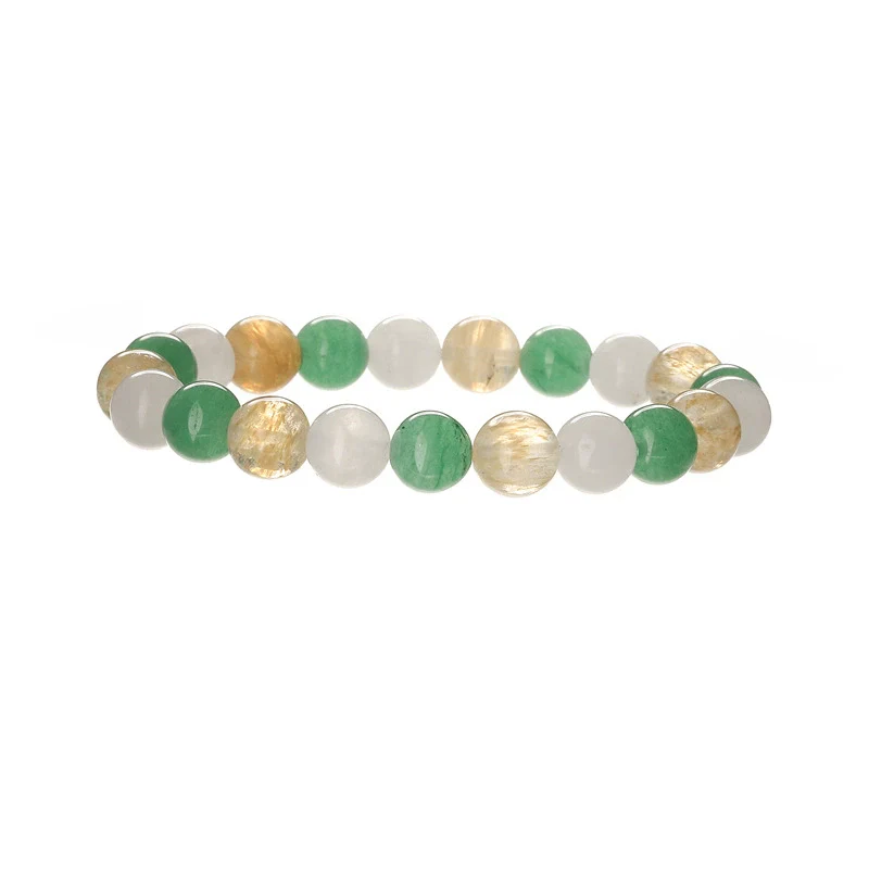 Wholesale Handmade Geometric Natural Stone Agate Beaded Bracelet - Image 7