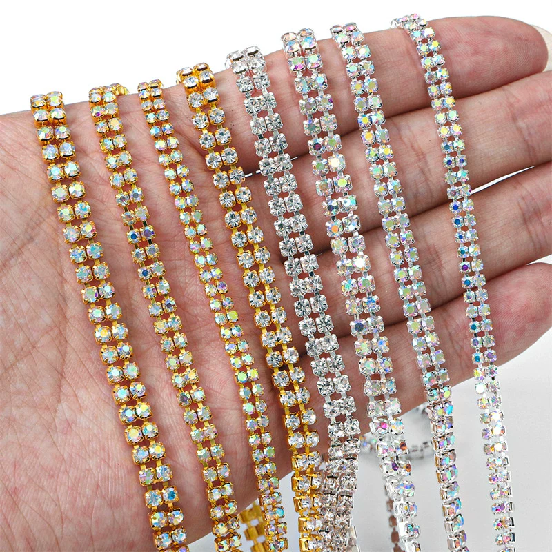 Wholesale Handmade Natural Style Rhinestone Claw Pearl Gold And Silver Bottom Claw Diamond Beaded Necklace Jewelry Accessories - Image 2