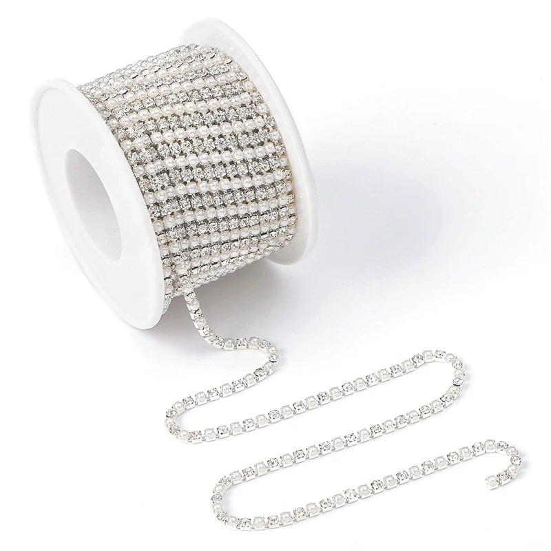 Wholesale Handmade Natural Style Rhinestone Claw Pearl Gold And Silver Bottom Claw Diamond Beaded Necklace Jewelry Accessories - Image 9