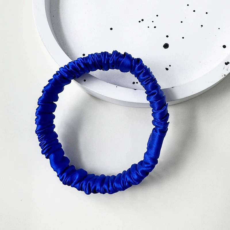 Wholesale Handmade Silk Hair Tie For Women High Elasticity Mulberry Silk Nonpulling Ponytail Head Flower Hair Rope - Image 17