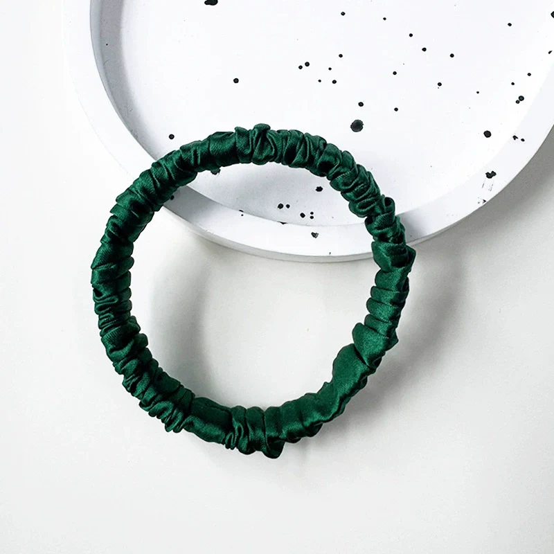 Wholesale Handmade Silk Hair Tie For Women High Elasticity Mulberry Silk Nonpulling Ponytail Head Flower Hair Rope - Image 7