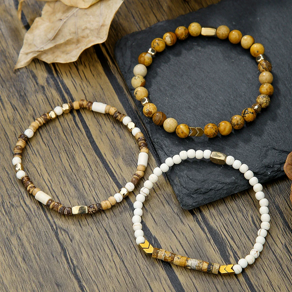 Wholesale Handmade Stainless Steel Bracelet With Black Onyx Tiger Eye Stone Black Gallstone Cross For Men - Image 65