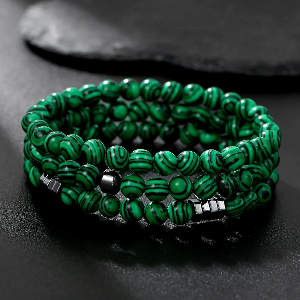 Wholesale Handmade Stainless Steel Bracelet With Black Onyx Tiger Eye Stone Black Gallstone Cross For Men - Image 9