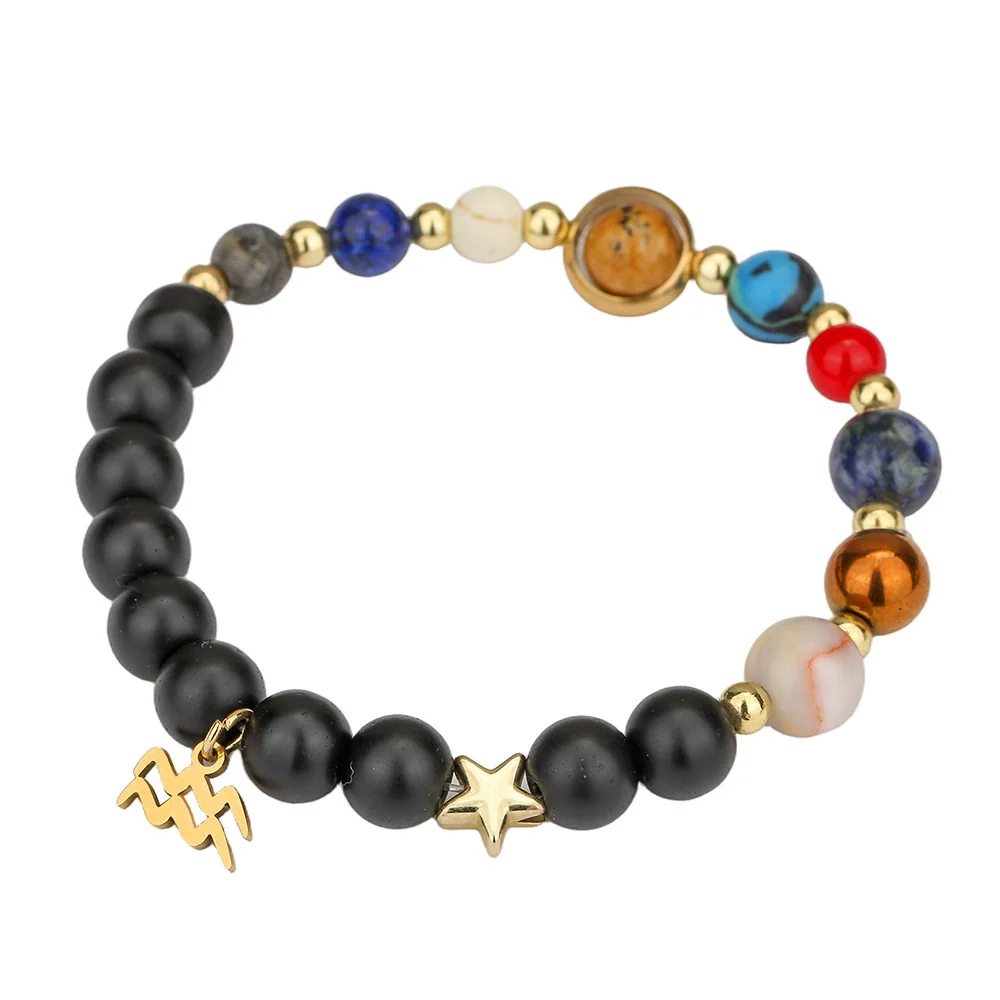 Wholesale Handmade Unisex Beaded Bracelet With Stainless Steel Stone Alloy And Geometric Pendant - Image 15