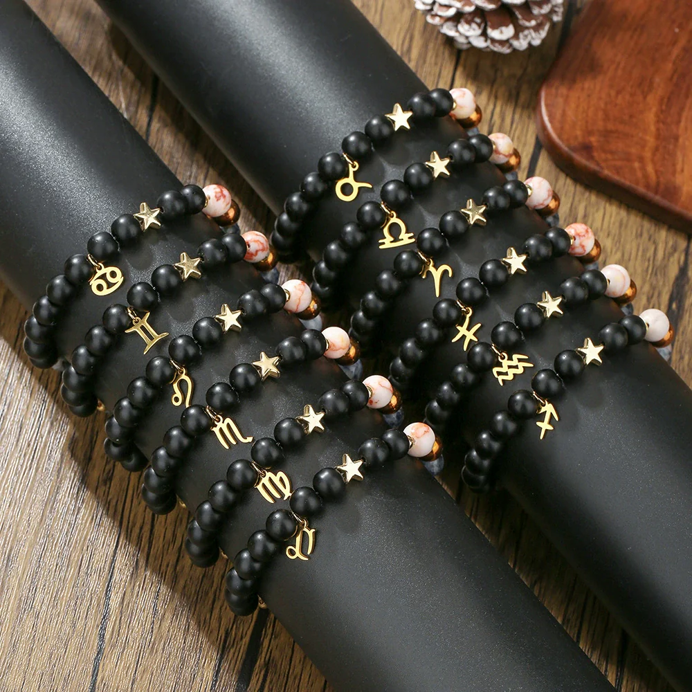 Wholesale Handmade Unisex Beaded Bracelet With Stainless Steel Stone Alloy And Geometric Pendant - Image 4