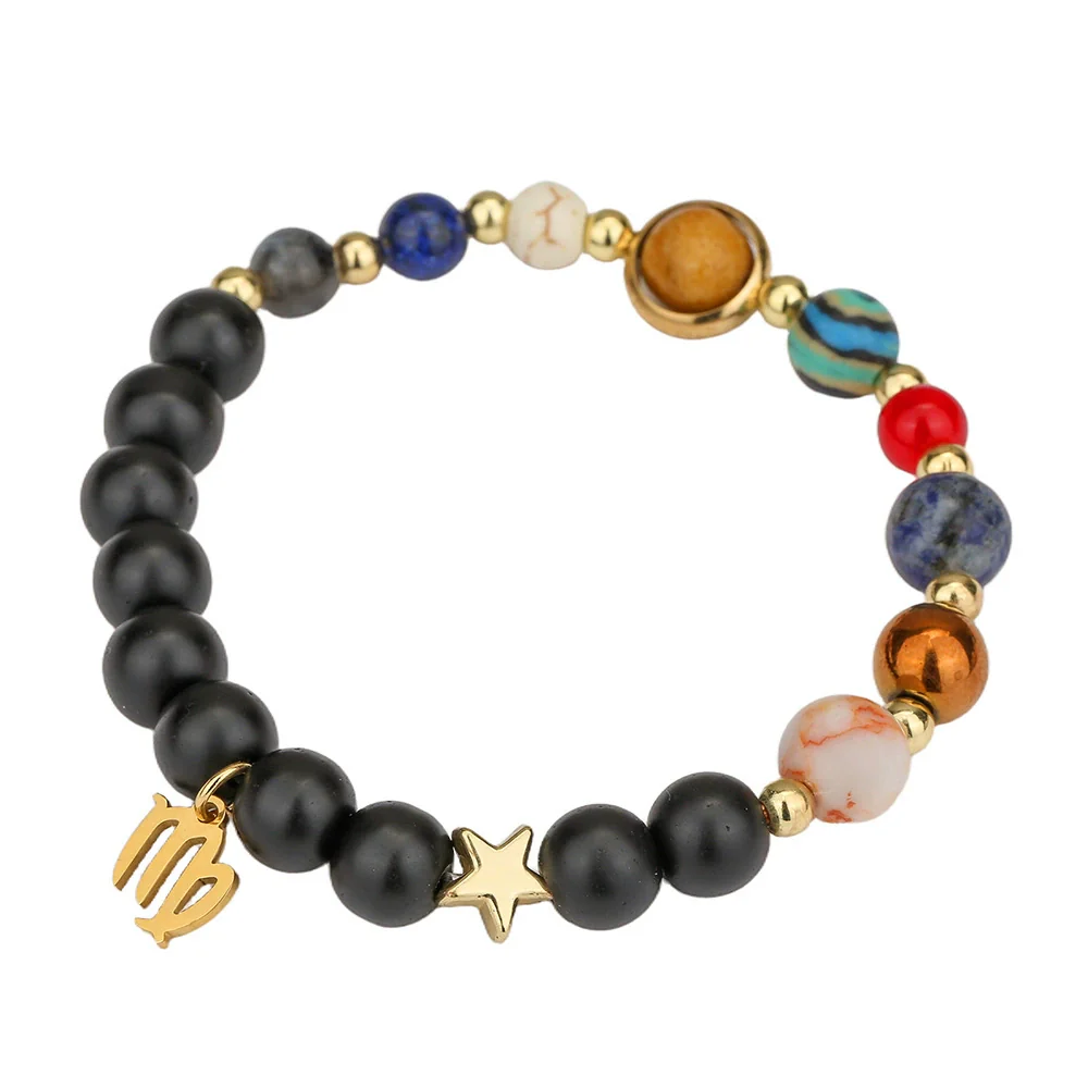 Wholesale Handmade Unisex Beaded Bracelet With Stainless Steel Stone Alloy And Geometric Pendant - Image 5