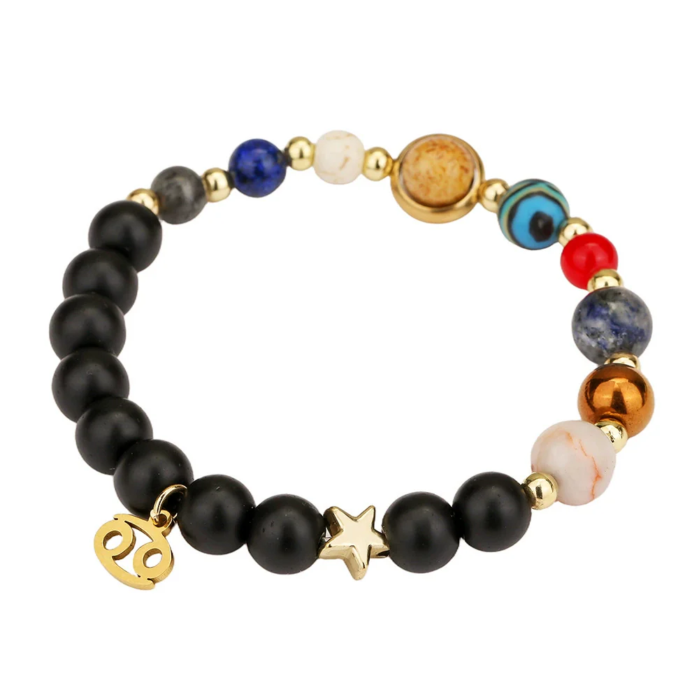 Wholesale Handmade Unisex Beaded Bracelet With Stainless Steel Stone Alloy And Geometric Pendant - Image 9