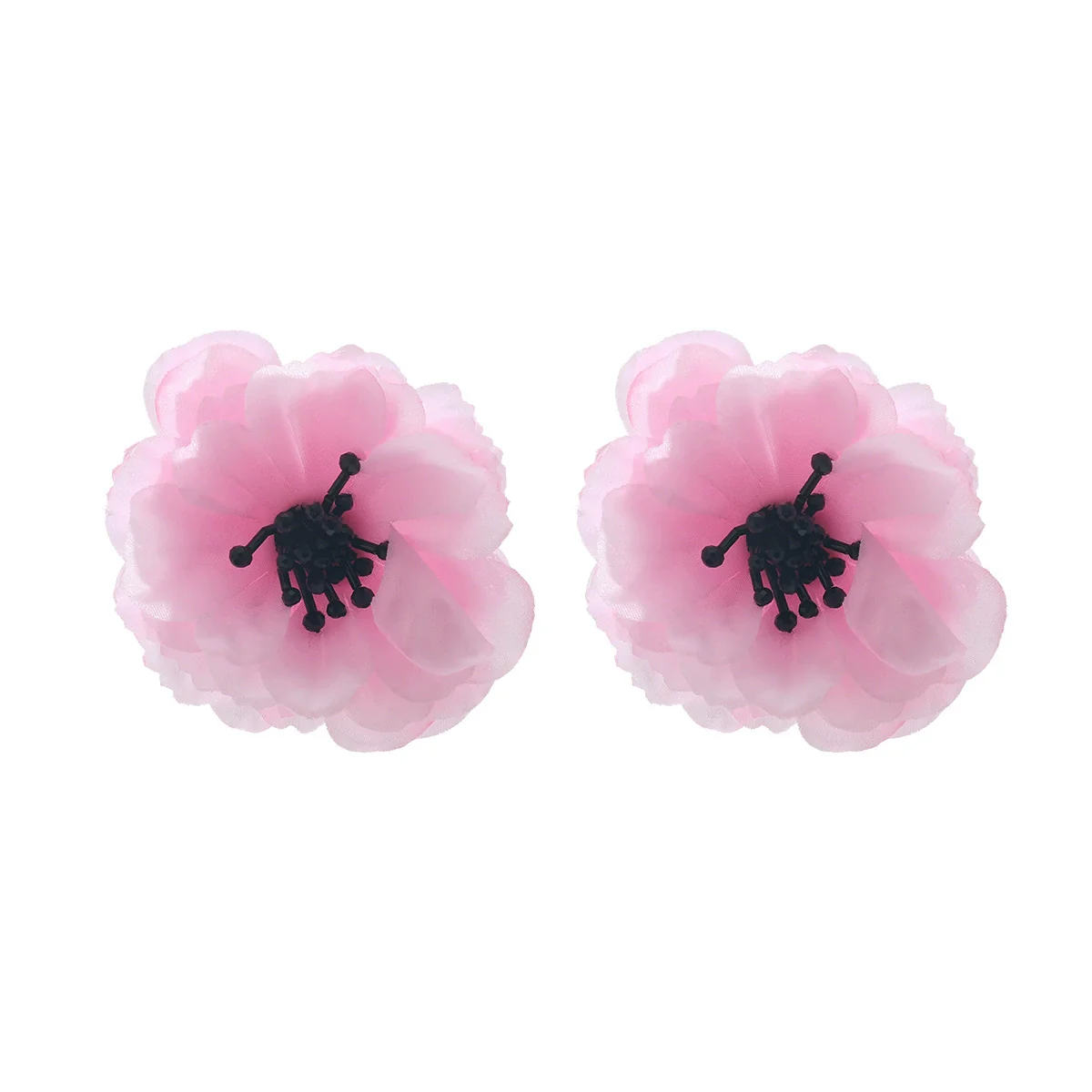 Wholesale Handmade Zinc Alloy Flower Earrings Light Luxury Style Hand Knitted - Image 8