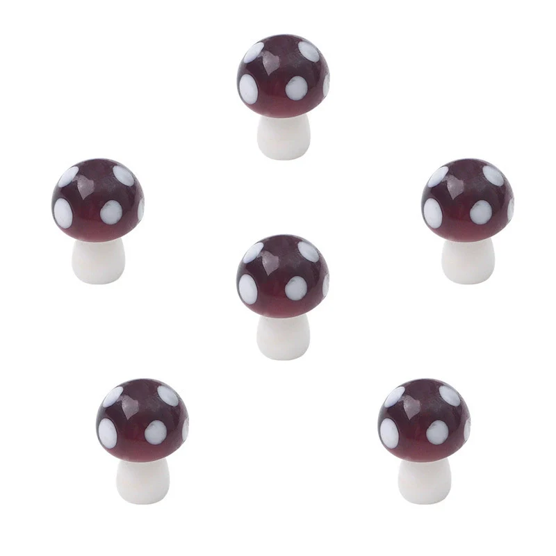 Wholesale Handpainted Glass Glaze Mushroom Beads Jewelry Earrings Necklace Bracelet Materials - Image 11