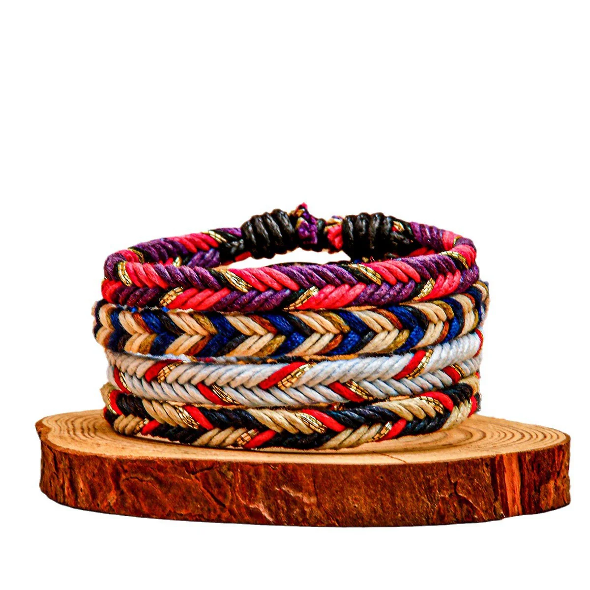 Wholesale Handwoven Cord Rope Bracelet Retro Natural Style Unisex - Image 6