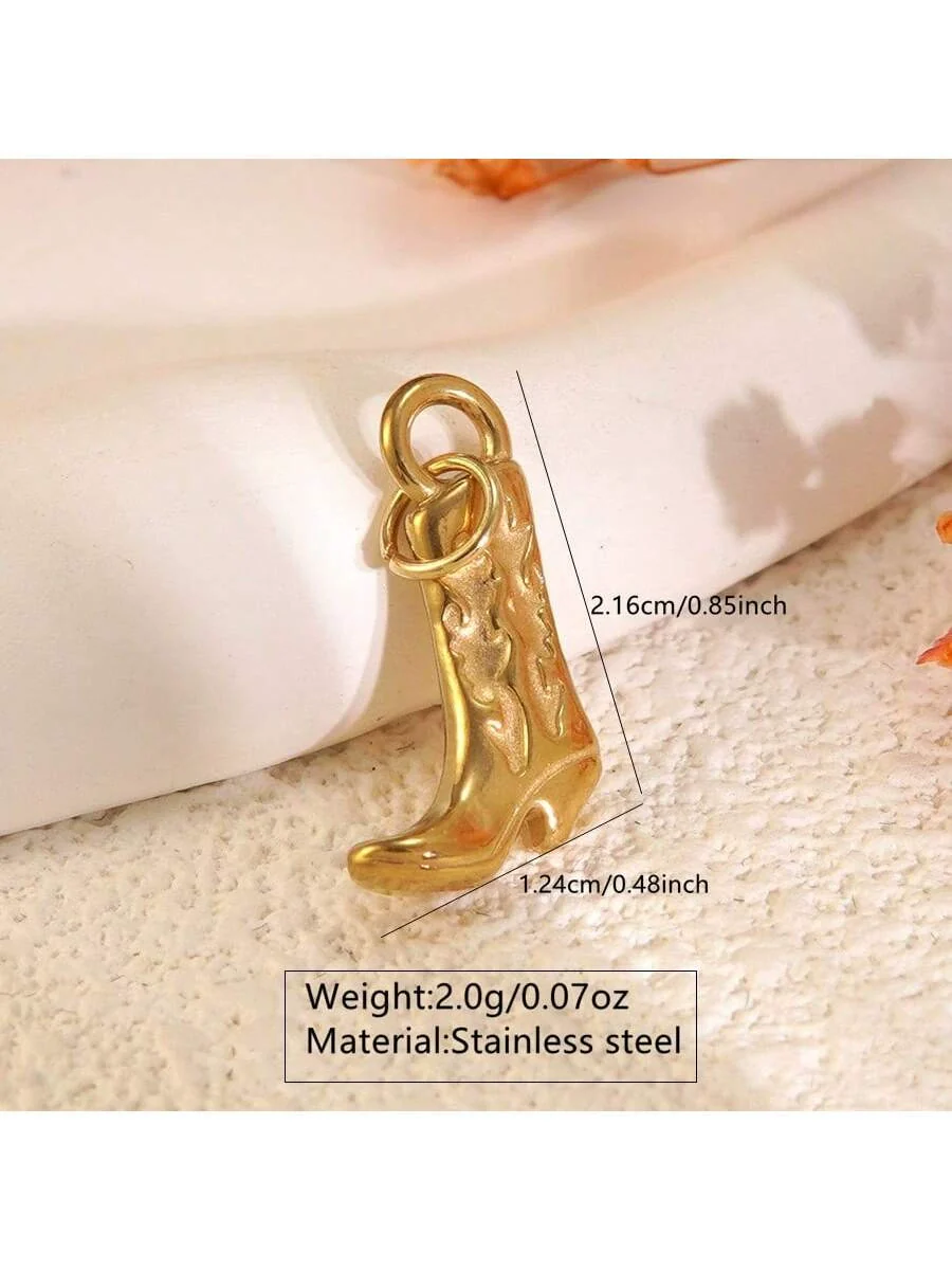 Wholesale Heart Shape Stainless Steel Electroplated Necklace Pendant Accessories Retro Fashion Diy - Image 8