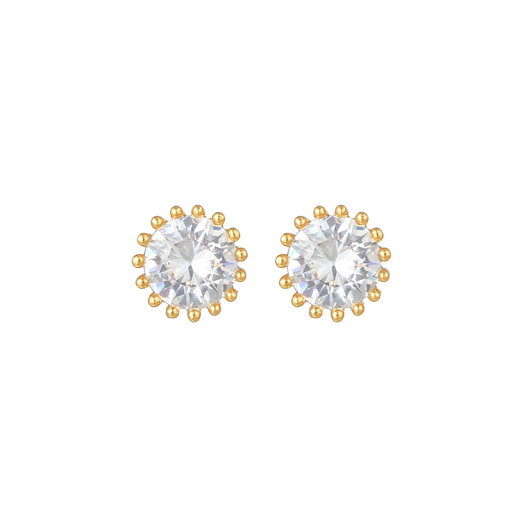 Wholesale Heartshaped Pink Zircon Earrings Brass 925 Silver Needle Electroplated Cute Jewelry - Image 17