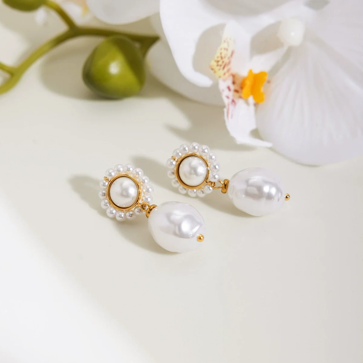 Wholesale Highend Minimalist Geometric Stainless Steel Electroplated Earrings For Women - Image 4