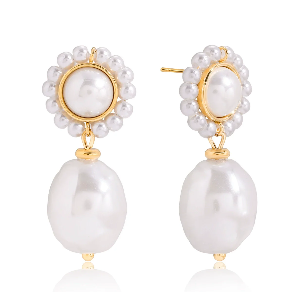 Wholesale Highend Minimalist Geometric Stainless Steel Electroplated Earrings For Women - Image 5