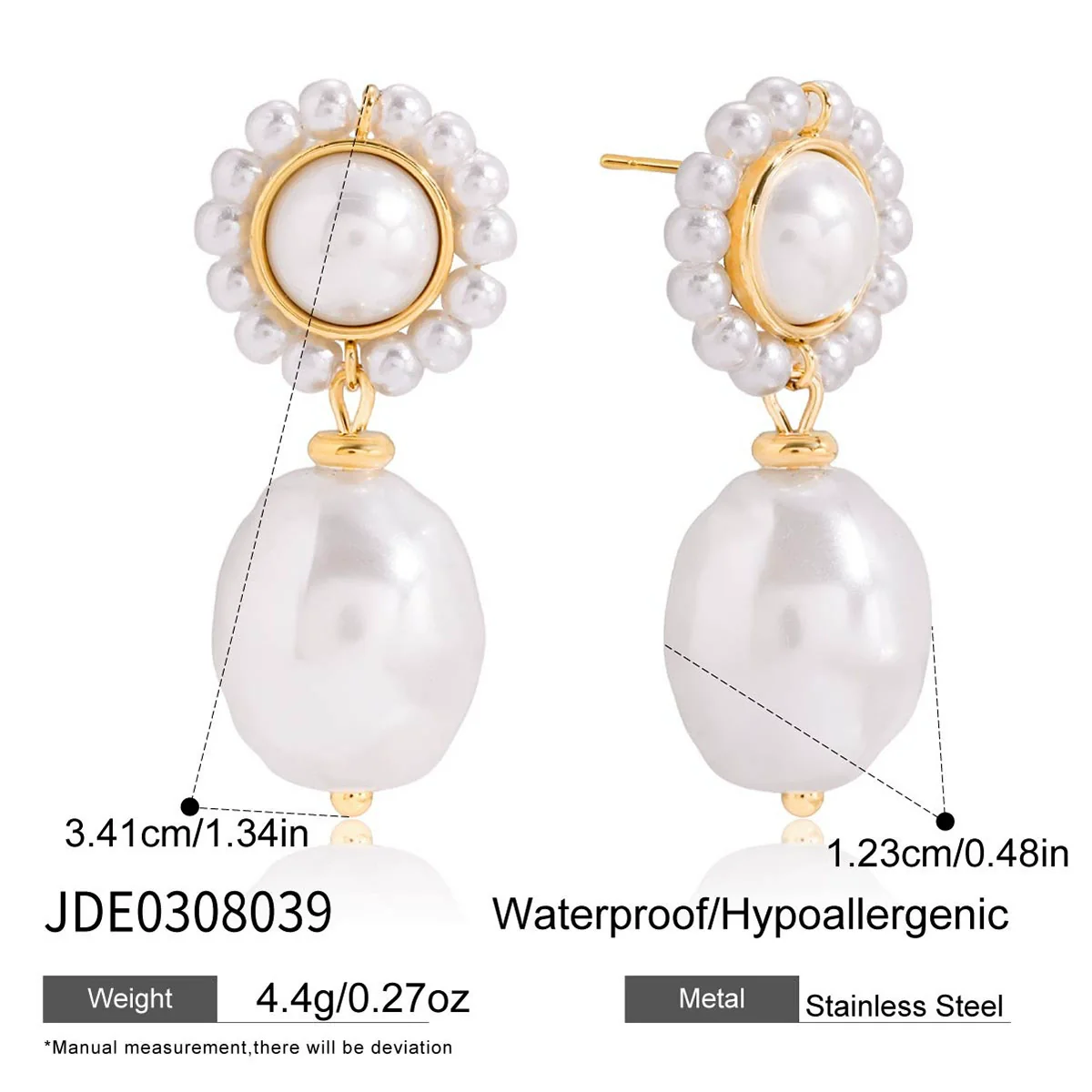 Wholesale Highend Minimalist Geometric Stainless Steel Electroplated Earrings For Women - Image 6