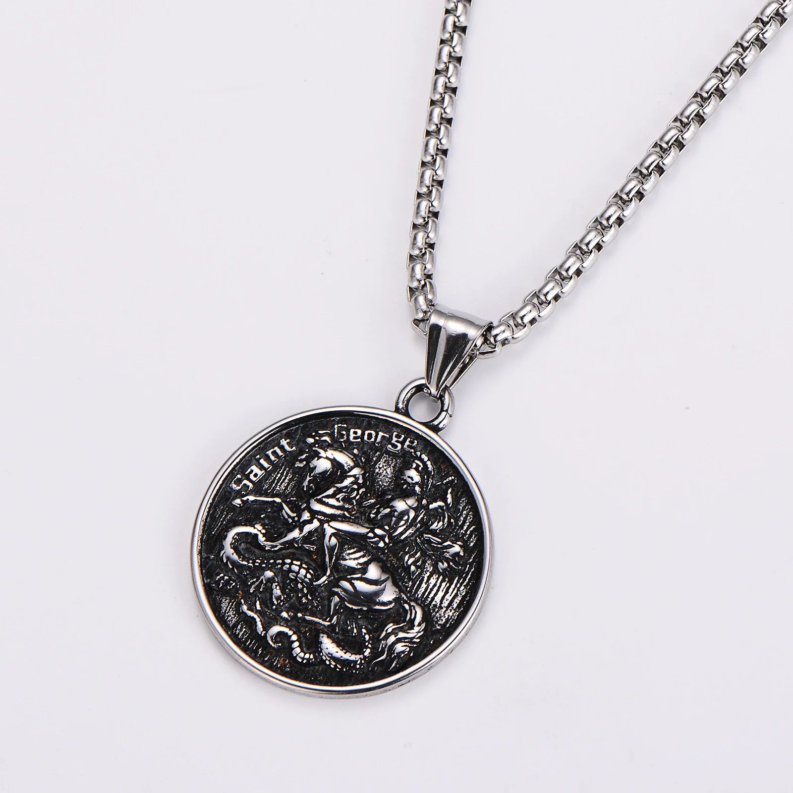 Wholesale Hip Hop Retro Pendant Necklace Stainless Steel Electroplated - Image 6