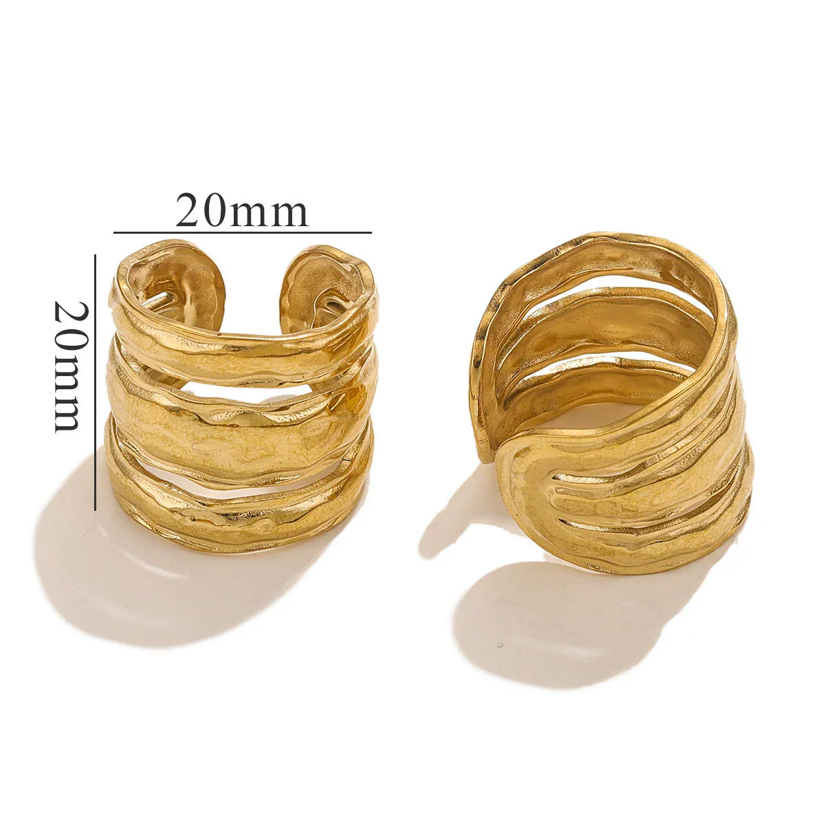 Wholesale Hip Hop Style Stainless Steel Heart Ring And Bracelet Accessories - Image 10