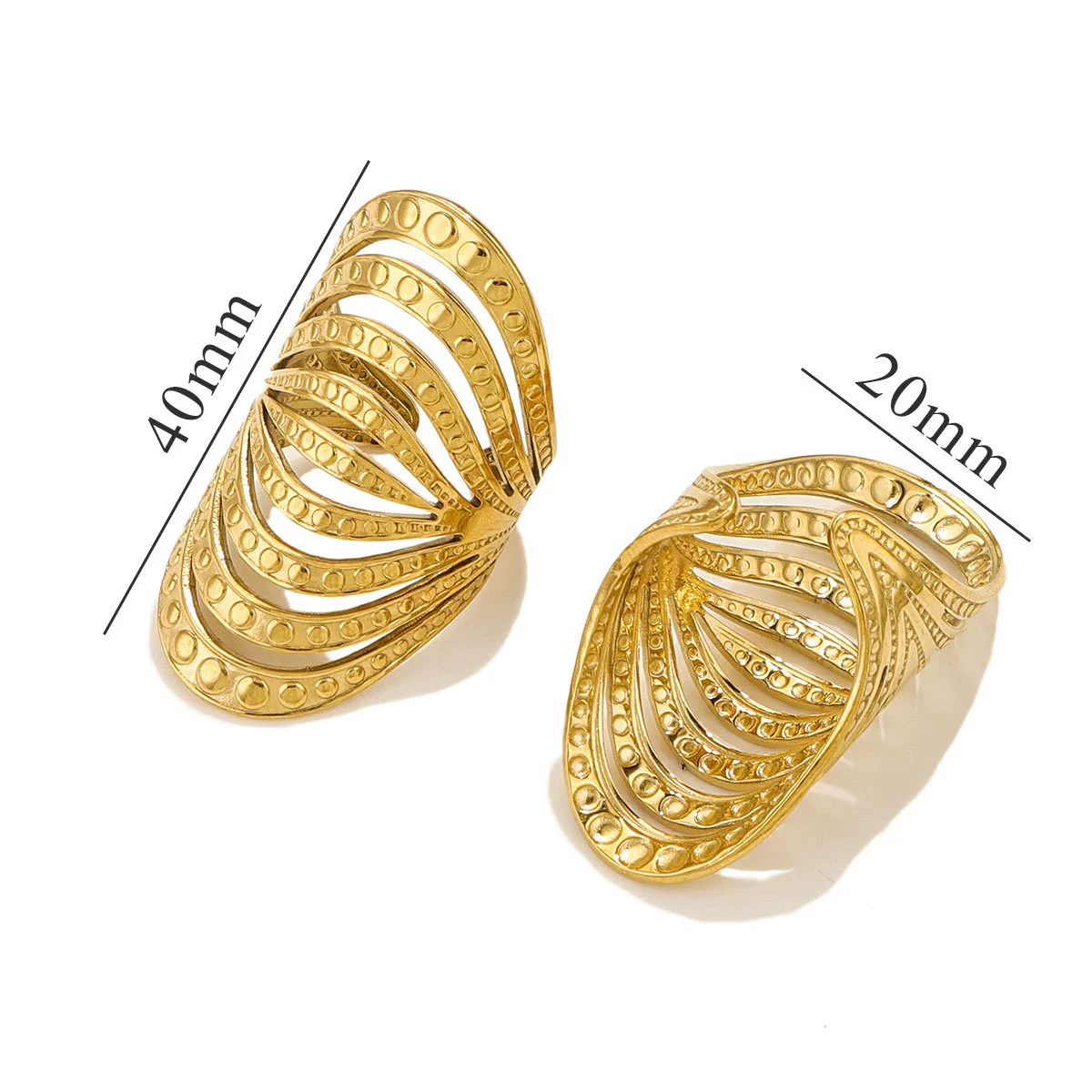 Wholesale Hip Hop Style Stainless Steel Heart Ring And Bracelet Accessories - Image 11