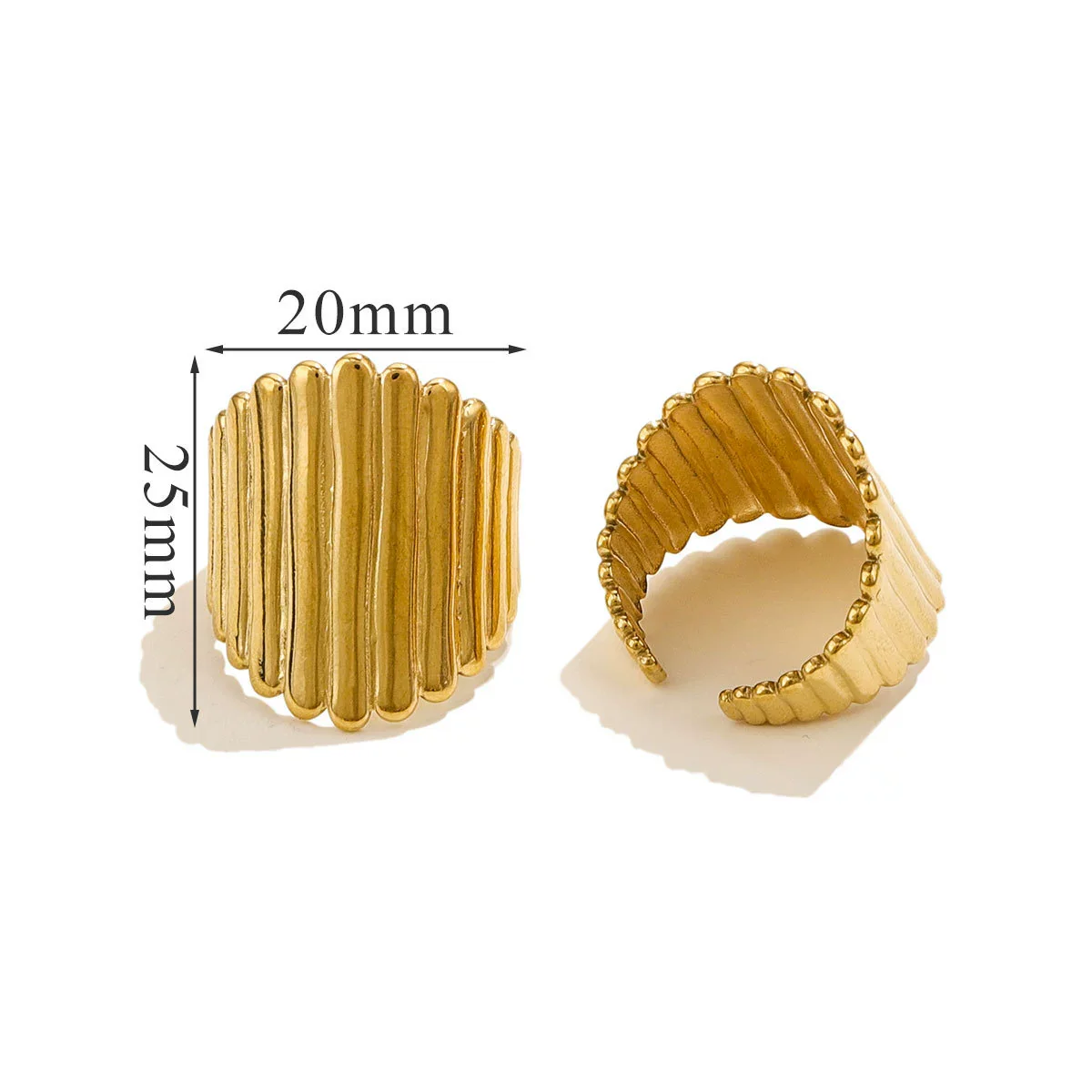 Wholesale Hip Hop Style Stainless Steel Heart Ring And Bracelet Accessories - Image 12