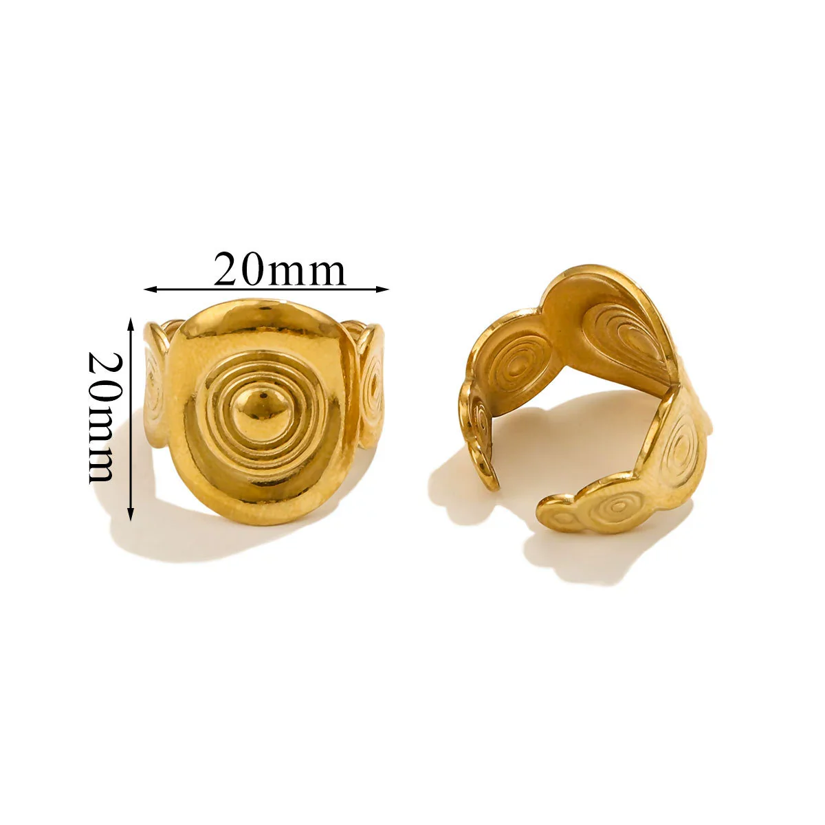 Wholesale Hip Hop Style Stainless Steel Heart Ring And Bracelet Accessories - Image 14