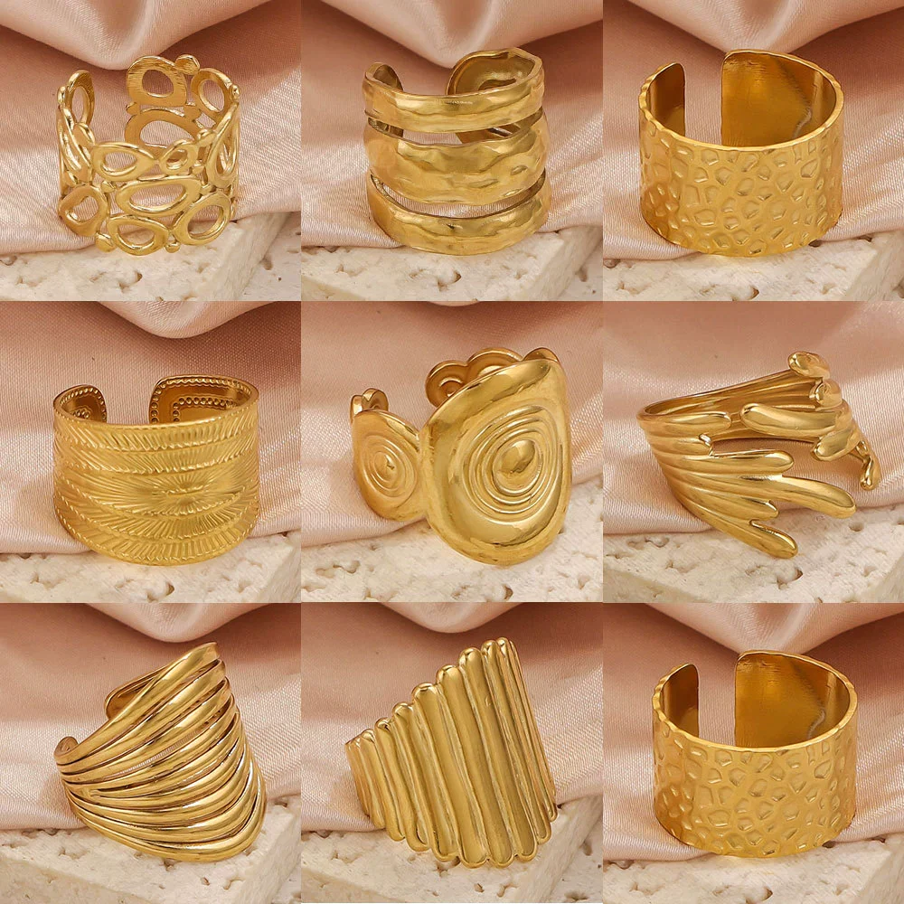 Wholesale Hip Hop Style Stainless Steel Heart Ring And Bracelet Accessories - Image 2