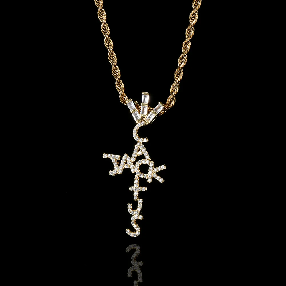 Wholesale Hiphop Cross Copper Zircon Pendant Necklace - Image 29