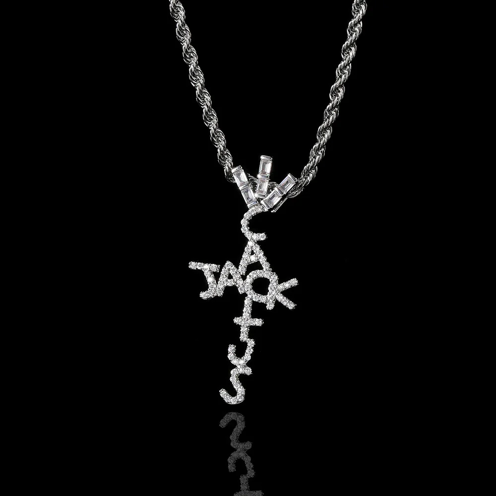 Wholesale Hiphop Cross Copper Zircon Pendant Necklace - Image 30