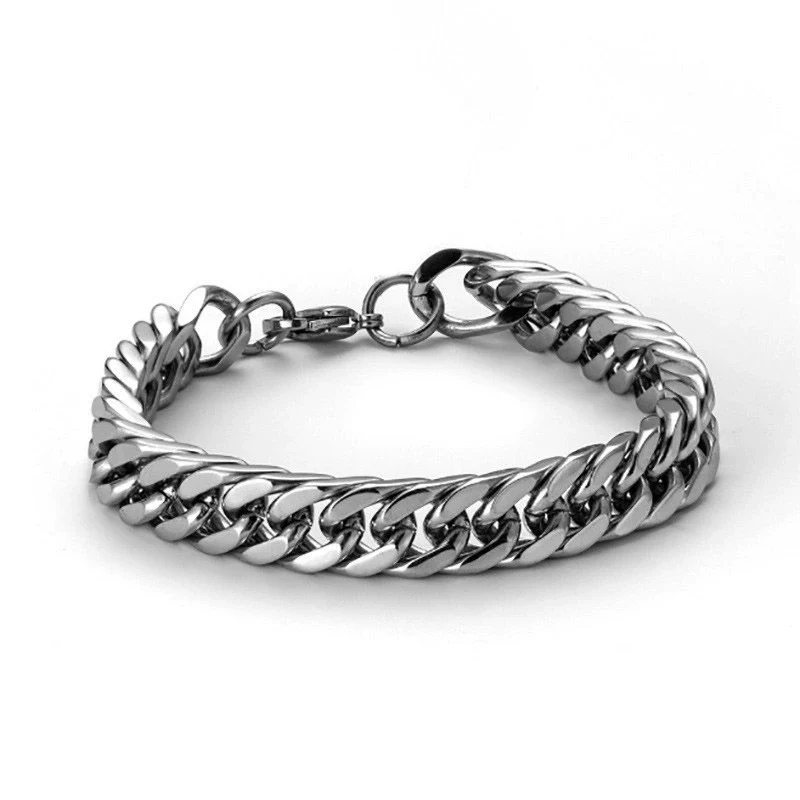 Wholesale Hiphop Cuban Chain Necklace Titanium Steel Geometric Electroplated Jewelry - Image 5