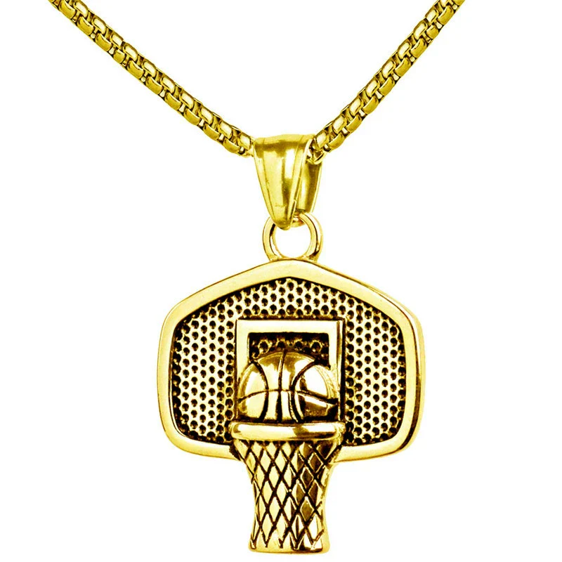 Wholesale Hiphop Jewelry Alloy Geometric Pendant With Electroplating And Bamboo Chain - Image 6