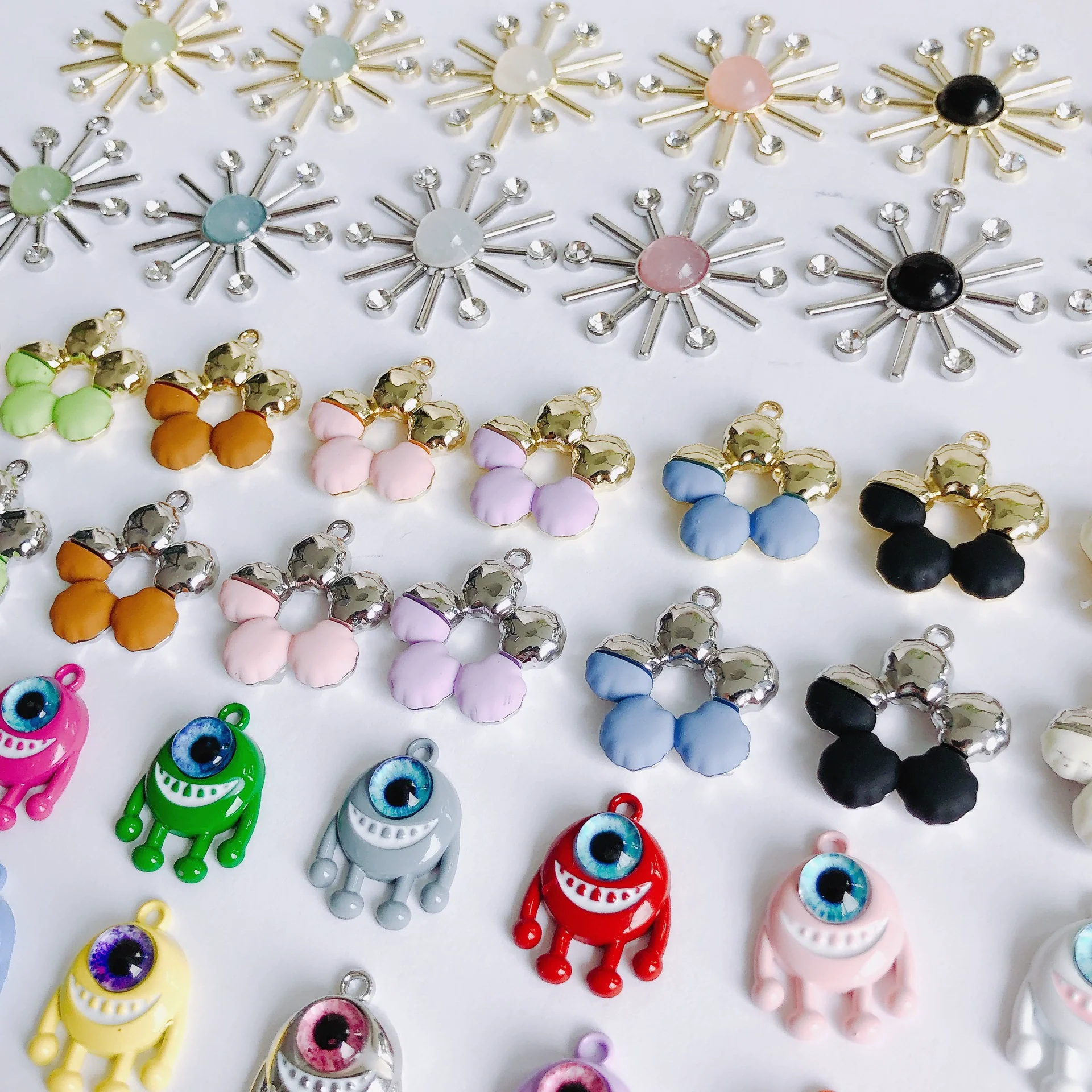 Wholesale Ins Style Alloy Jewelry With Sunflower And Little Devil Flower Bow Handmade With Electroplating - Image 3
