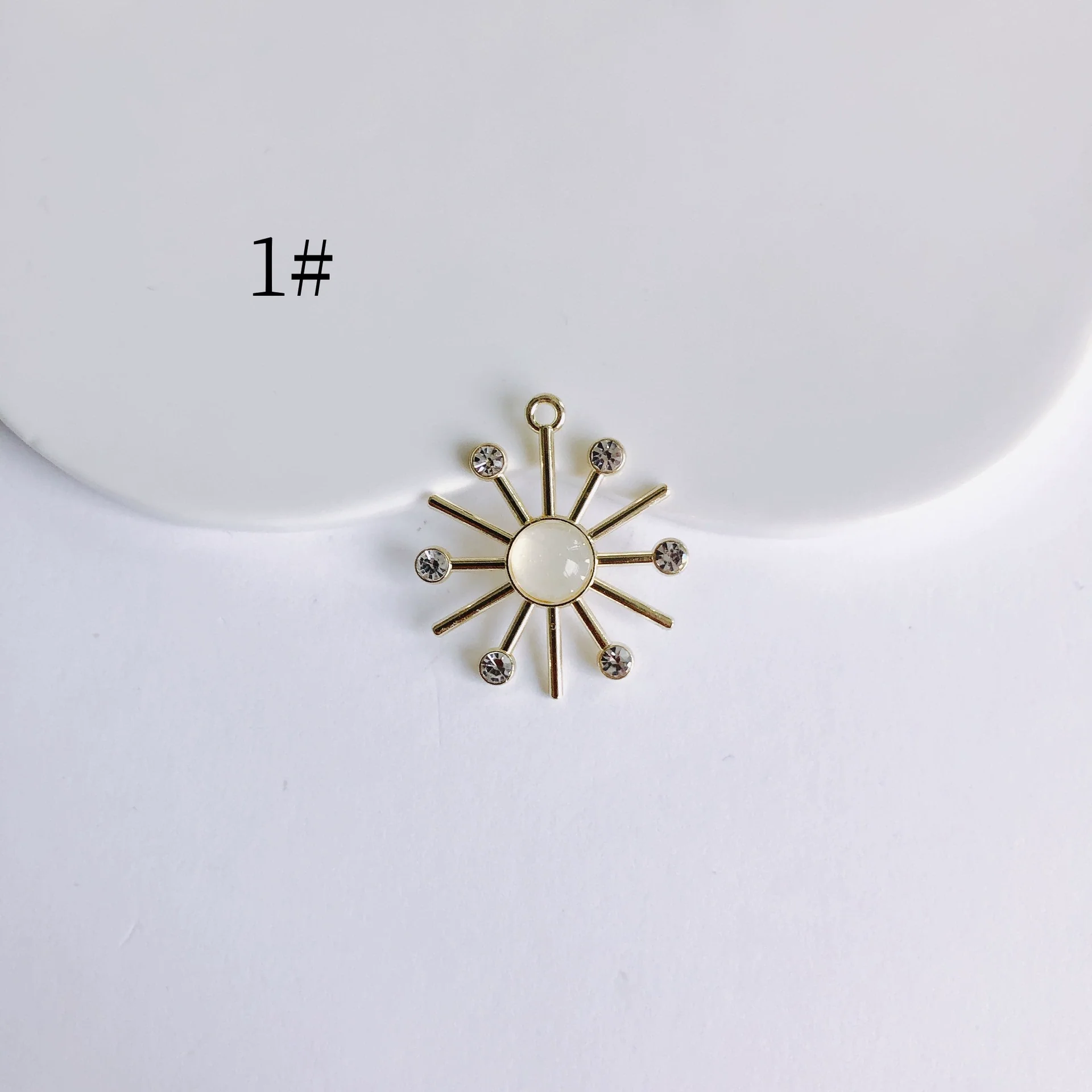 Wholesale Ins Style Alloy Jewelry With Sunflower And Little Devil Flower Bow Handmade With Electroplating - Image 6