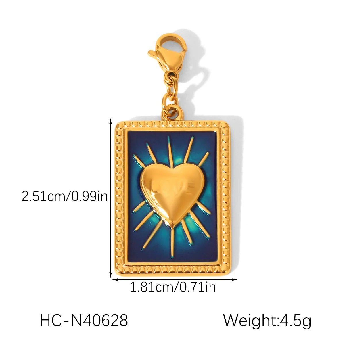 Wholesale Ins Style Dripping Oil Stainless Steel Jewelry Accessories With Star Moon Heart Love Eyes Fish Patterns For Women - Image 10