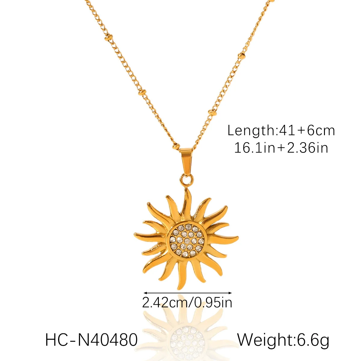 Wholesale Ins Style Electroplated Stainless Steel Geometric And Heart Shape Pendant Necklace For Women - Image 9