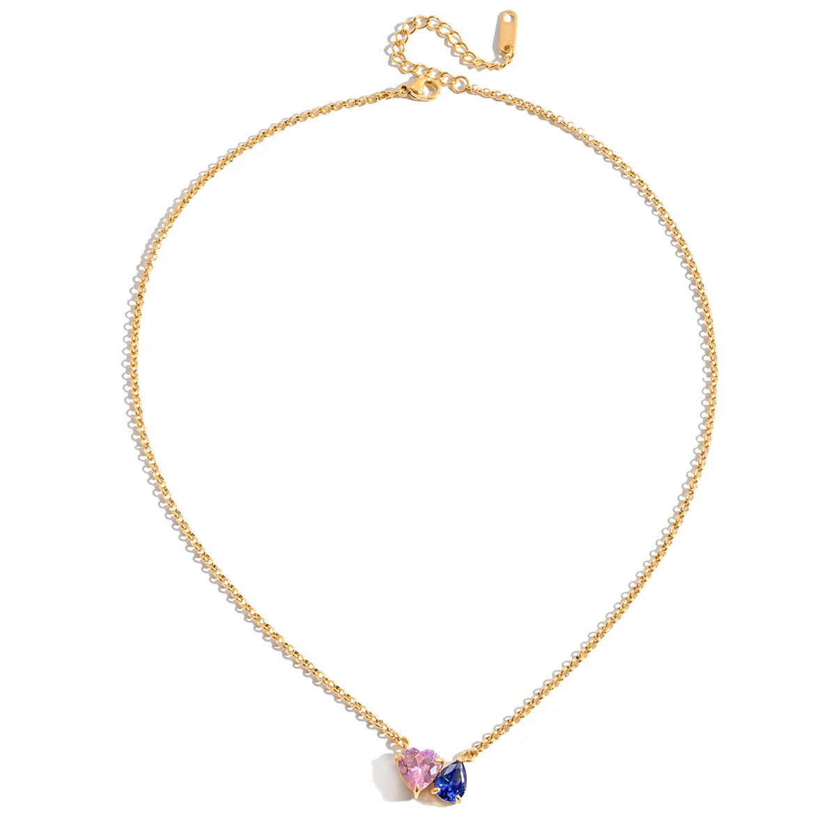 Wholesale Ins Style Geometric Stainless Steel Electroplated Necklace For Women - Image 4